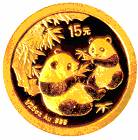 China Gold Panda Gedenkausgabe / Besonderausgabe: 25 Jahre Goldbarrenmünzen-Panda 2007, Satz / Set, 25 x 15 Yuan (1/25 oz)