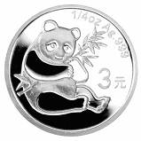 China Silber Panda Gedenkausgabe / Besonderausgabe: 25 Jahre Goldbarrenmünzen-Panda 2007, Satz / Set, 25 x 3 Yuan (1/4 oz)