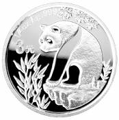 China Silber Panda Gedenkausgabe / Besonderausgabe: 25 Jahre Goldbarrenmünzen-Panda 2007, Satz / Set, 25 x 3 Yuan (1/4 oz)