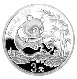 China Silber Panda Gedenkausgabe / Besonderausgabe: 25 Jahre Goldbarrenmünzen-Panda 2007, Satz / Set, 25 x 3 Yuan (1/4 oz)