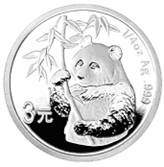 China Silber Panda Gedenkausgabe / Besonderausgabe: 25 Jahre Goldbarrenmünzen-Panda 2007, Satz / Set, 25 x 3 Yuan (1/4 oz)