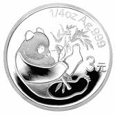 China Silber Panda Gedenkausgabe / Besonderausgabe: 25 Jahre Goldbarrenmünzen-Panda 2007, Satz / Set, 25 x 3 Yuan (1/4 oz)