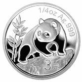 China Silber Panda Gedenkausgabe / Besonderausgabe: 25 Jahre Goldbarrenmünzen-Panda 2007, Satz / Set, 25 x 3 Yuan (1/4 oz)